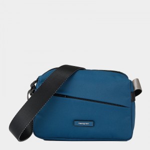 Hedgren Neutron Small Women's Crossbody Bags Blue | ORM2886EZ